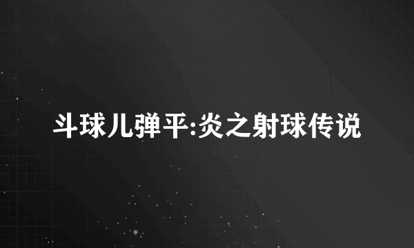 斗球儿弹平:炎之射球传说