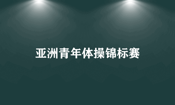 亚洲青年体操锦标赛