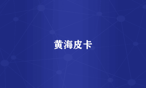 黄海皮卡