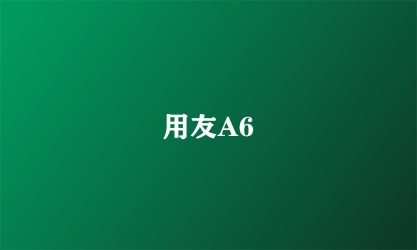 用友A6