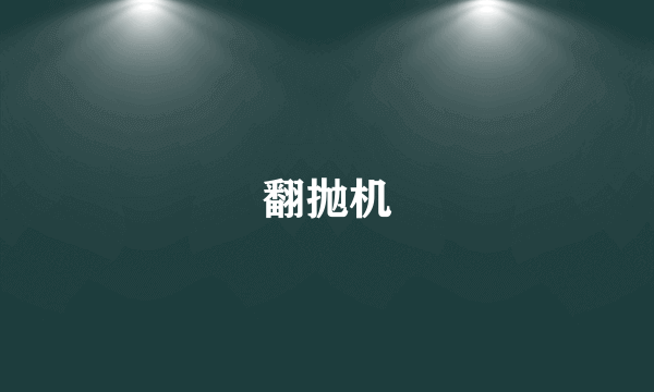 翻抛机