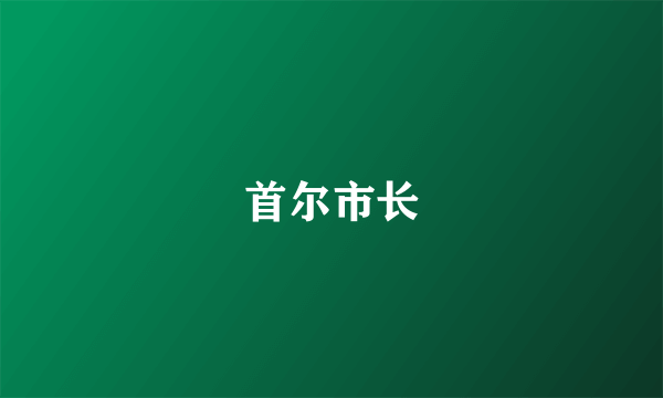 首尔市长