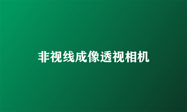 非视线成像透视相机