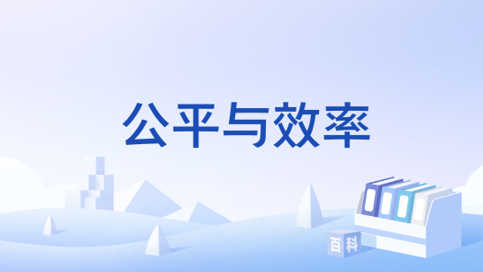 公平与效率（政治哲学、经济学及社会政策领域术语）
