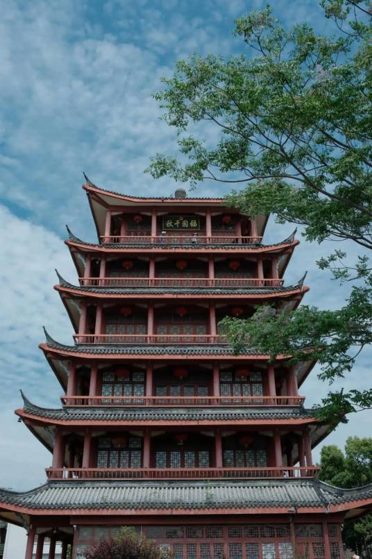 三河古镇望月阁