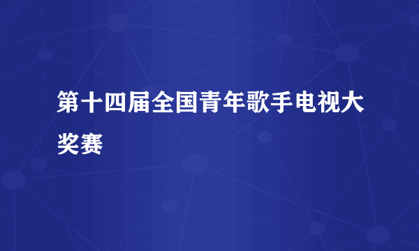 第十四届全国青年歌手电视大奖赛