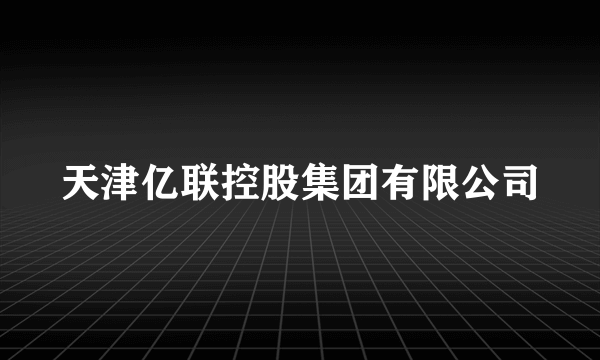 天津亿联控股集团有限公司