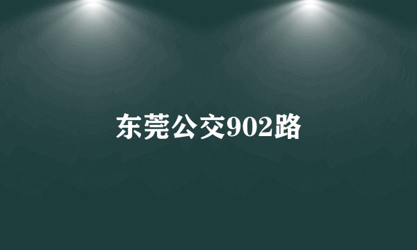 东莞公交902路