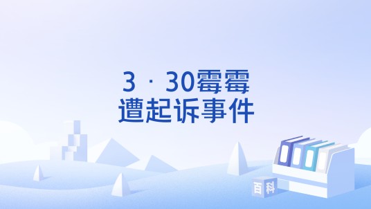 3·30霉霉遭起诉事件