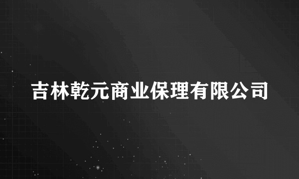 吉林乾元商业保理有限公司