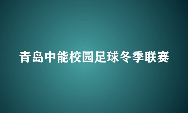 青岛中能校园足球冬季联赛