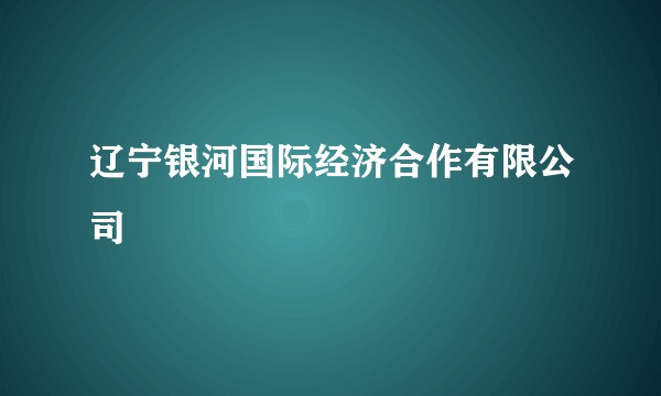 辽宁银河国际经济合作有限公司