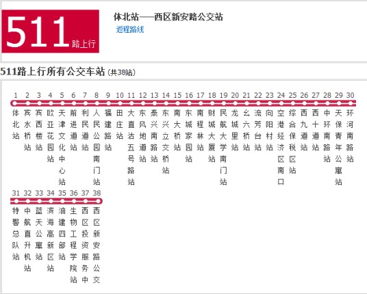 天津公交511路