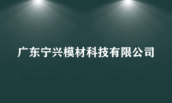广东宁兴模材科技有限公司