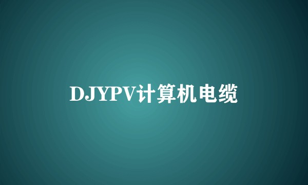 DJYPV计算机电缆