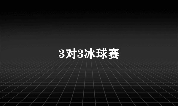 3对3冰球赛