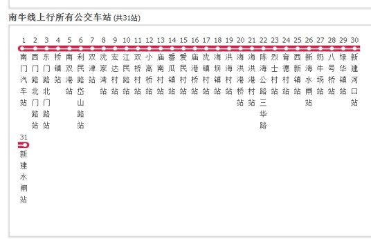 上海公交南牛线