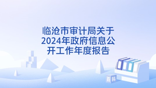 临沧市审计局关于2024年政府信息公开工作年度报告
