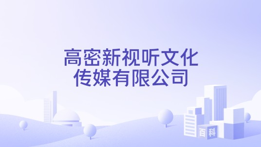 高密新视听文化传媒有限公司