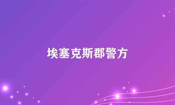 埃塞克斯郡警方