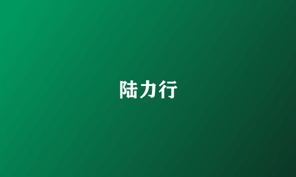 陆力行