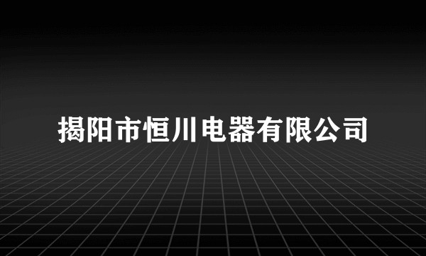 揭阳市恒川电器有限公司