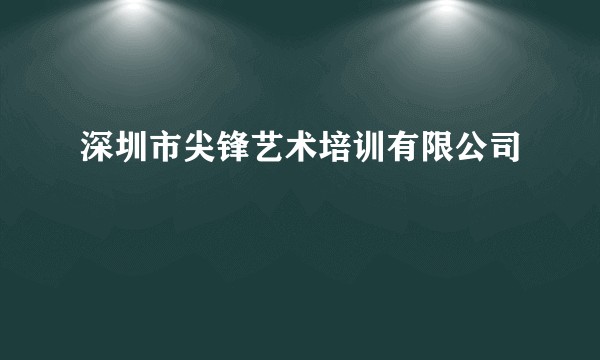 深圳市尖锋艺术培训有限公司