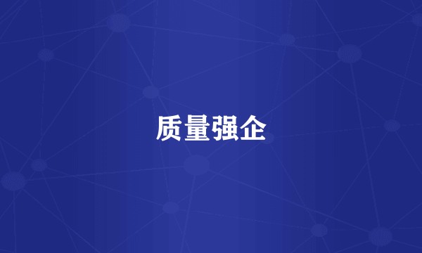 质量强企