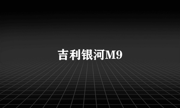 吉利银河M9