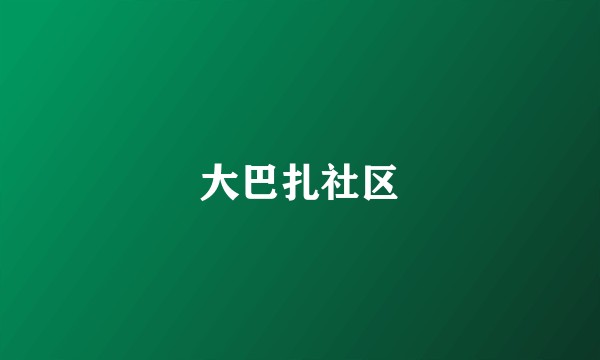大巴扎社区