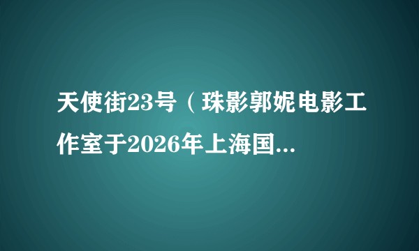 天使街23号（珠影郭妮电影工作室于2026年上海国际电影节宣布开发的电影项目）