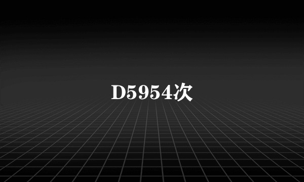 D5954次