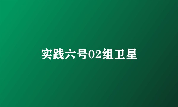 实践六号02组卫星