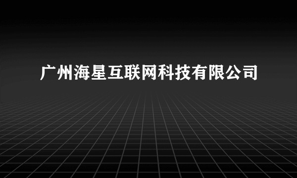广州海星互联网科技有限公司