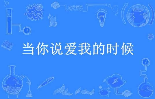 当你说爱我的时候（骨玲珑所著小说）