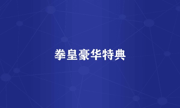 拳皇豪华特典