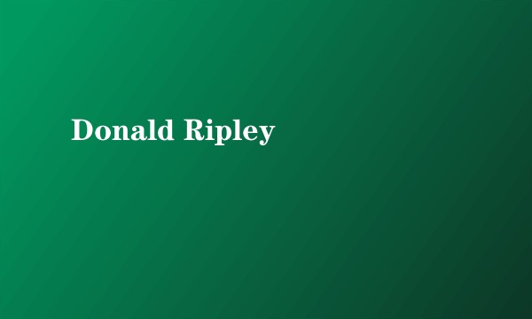 Donald Ripley