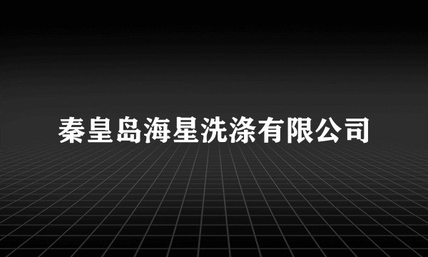 秦皇岛海星洗涤有限公司