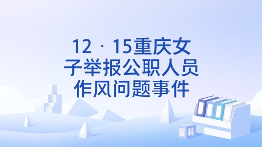 12·15重庆女子举报公职人员作风问题事件