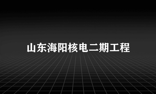 山东海阳核电二期工程
