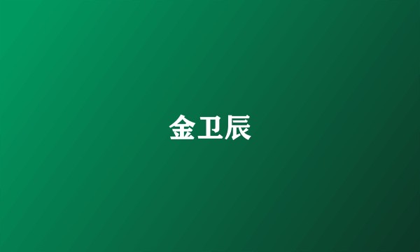 金卫辰