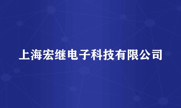 上海宏继电子科技有限公司