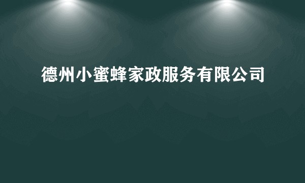 德州小蜜蜂家政服务有限公司