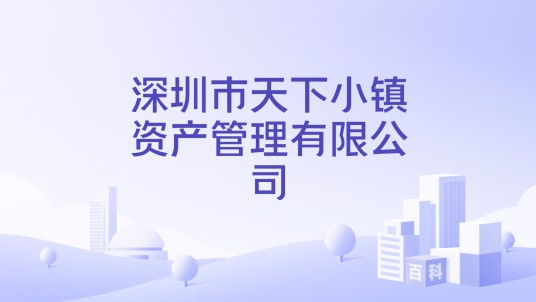 深圳市天下小镇资产管理有限公司