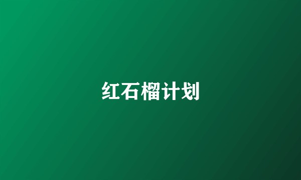 红石榴计划