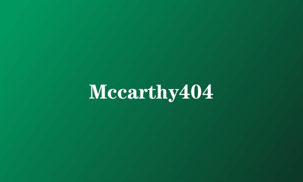 Mccarthy404