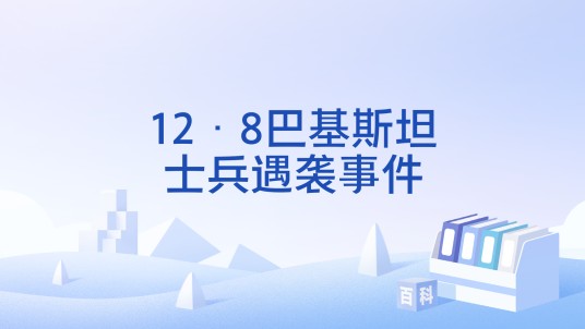 12·8巴基斯坦士兵遇袭事件