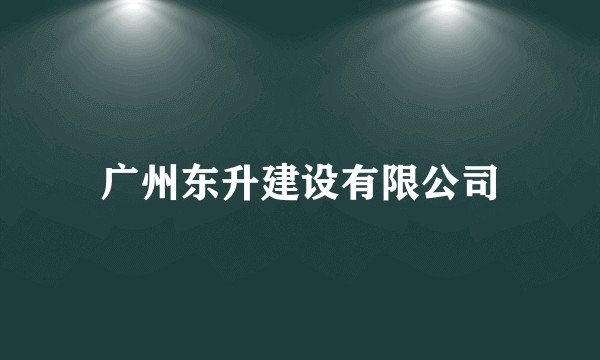 广州东升建设有限公司