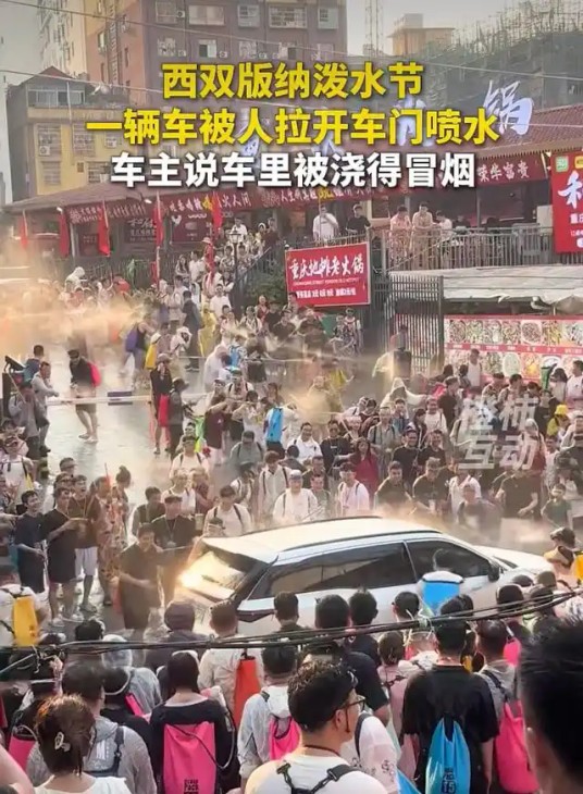 4·14云南泼水节被强拉车门泼水事件