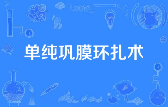 单纯巩膜环扎术